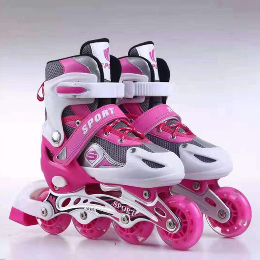 Adjustable 4-Wheel Inline Skates for Boys & Girls