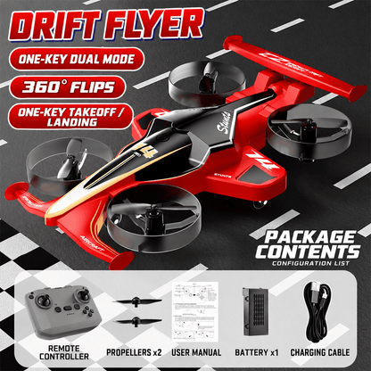 RC Flying Car Aircraft for Kids Remote Control Drift Flyer with 360° Stunts
