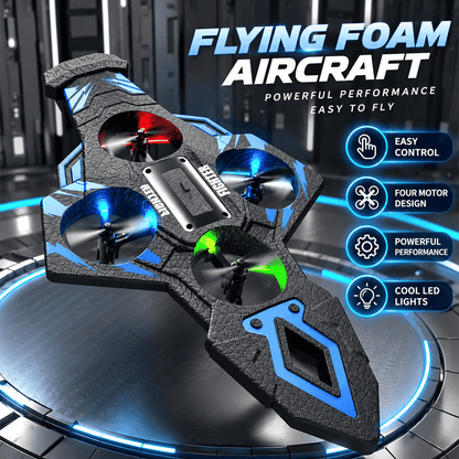 Sword Style RC Flying Foam Aircraft Drone with LED Lights & 2.4GHz Remote Control