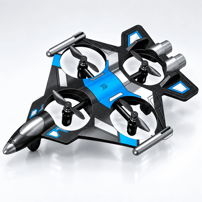 Remote Control Fighter Drone for Kids RC Quadcopter Aircraft with Stunt Flip & Remote