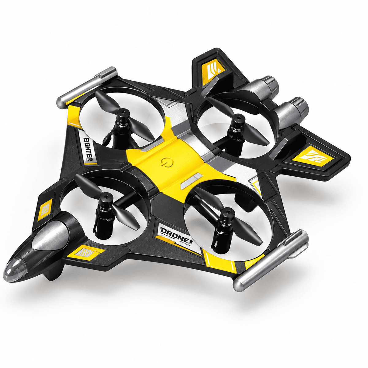 Remote Control Fighter Drone for Kids RC Quadcopter Aircraft with Stunt Flip & Remote