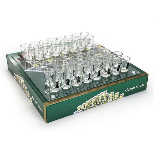 Glass chess Set Shot Glass game