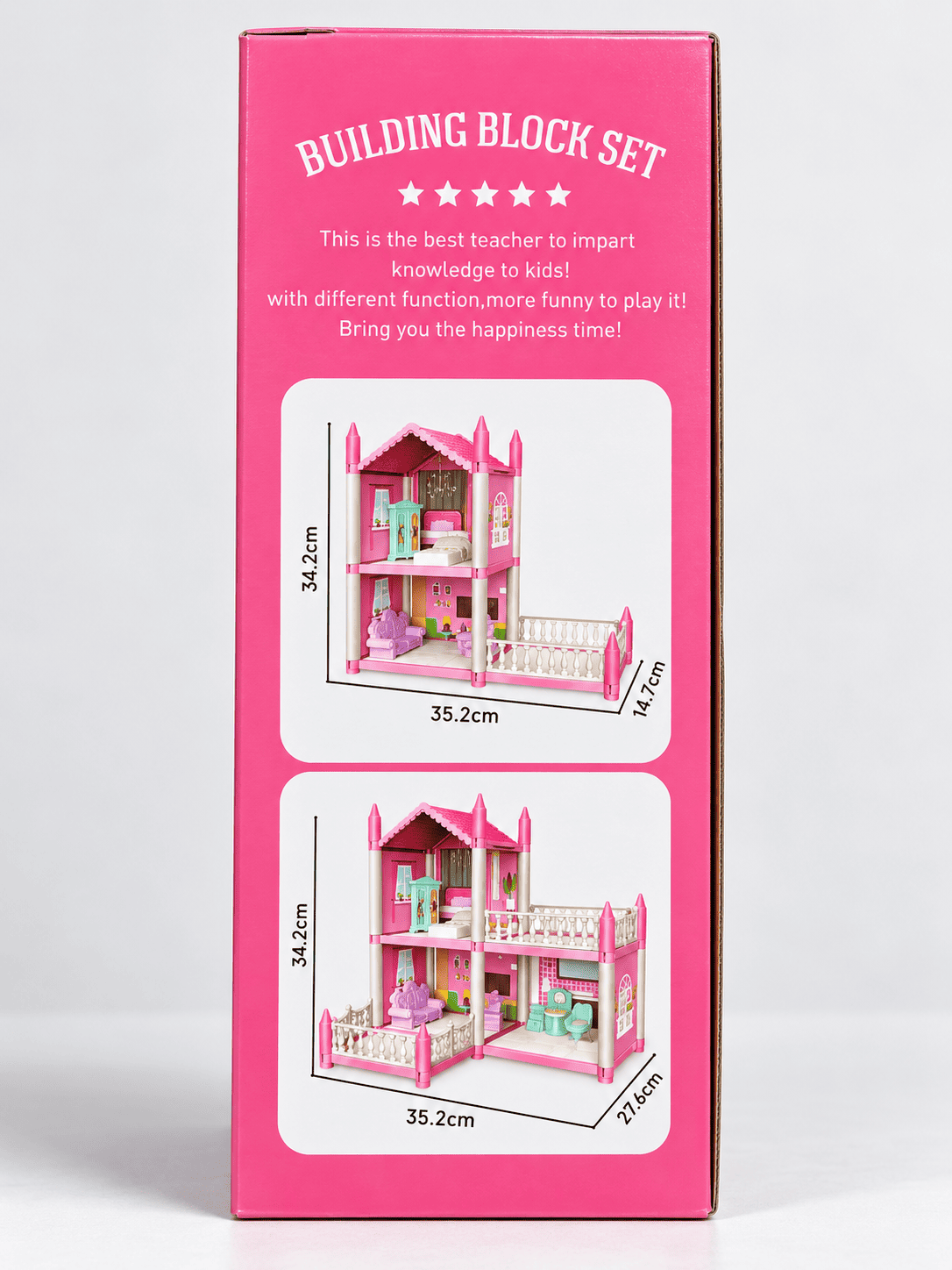 DIY Doll House Villa Playset with Furniture & Accessories for Girls