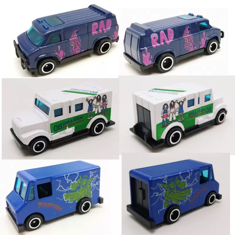 6 Pcs Alloy Die Cast Vehicle Set for Kids – Mini Cars, Bus & Van Toy Pack