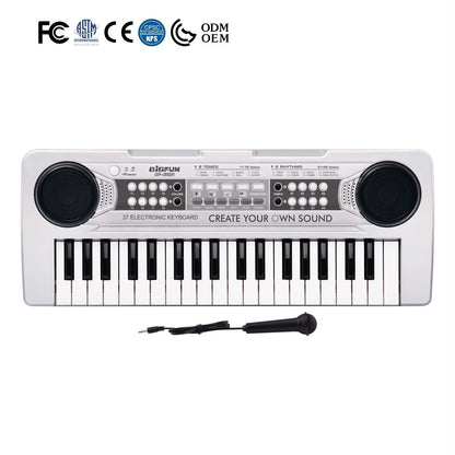 37 Keys Electronic Keyboard Piano for Kids with Microphone & USB