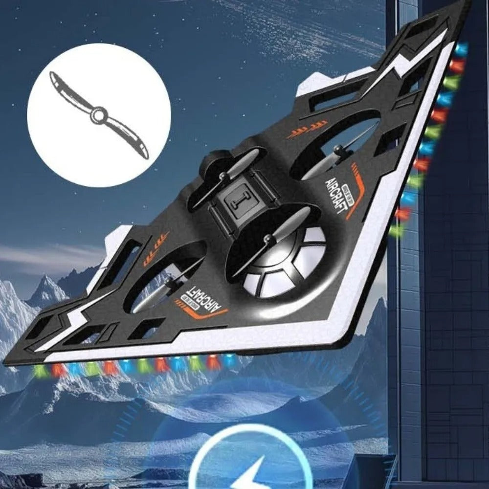 2.4GHz Remote Control Stunt Aircraft for Kids – Gravity Sensor RC Plane with LED Lights