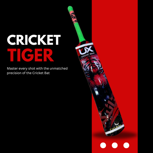 UX Tiger Full Cane Tape Ball Cricket Bat